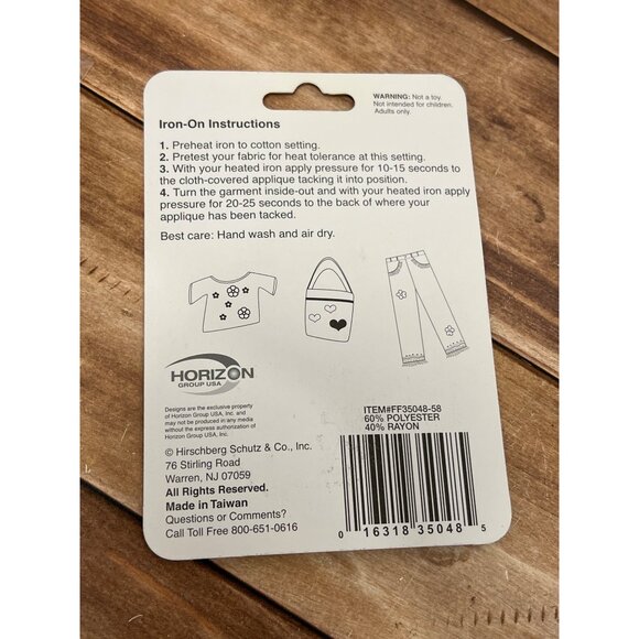 HORIZON GROUP Green BLUE Butterfly Iron On Appliques W Rhinestone EMBELLISHMENT - Picture 3 of 3